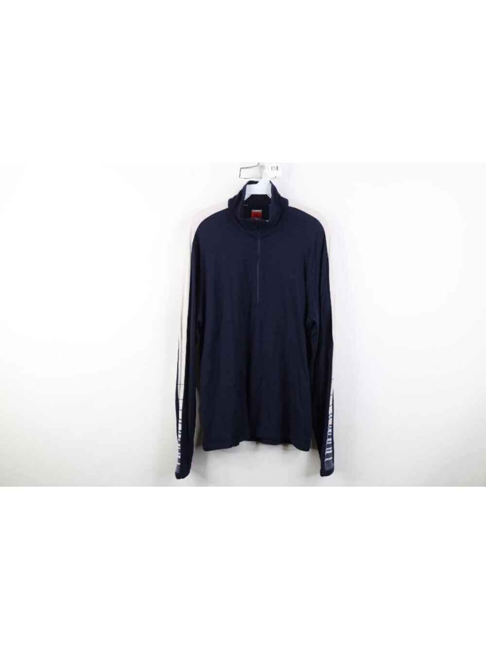 Icebreaker Merino Mens Large Wool Knit Bodyfit 260 1/4 Zip Pullover Sweater